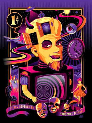 Granito ALL DEPENDS YOUR POINT OF VIEW Official Twilight Zone Limited Edn Print