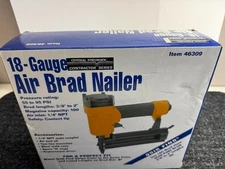 Central Pneumatic 18-Gauge Air Brad Nailer Stapler 1/4" Crown Item 46309 Tested