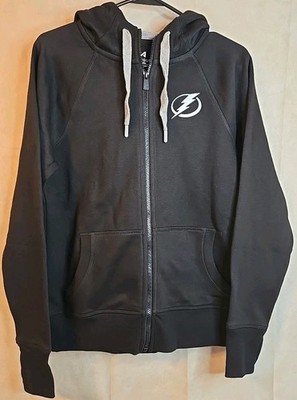 Women's Antigua Tampa Bay Lightning Victory Full Zip Hoodie Black Size Small NWT