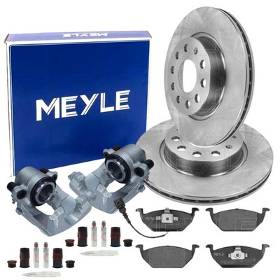 MEYLE Bremsscheiben 280mm + Bremssattel Beläge Vorne für A3 OCTAVIA II GOLF PLUS