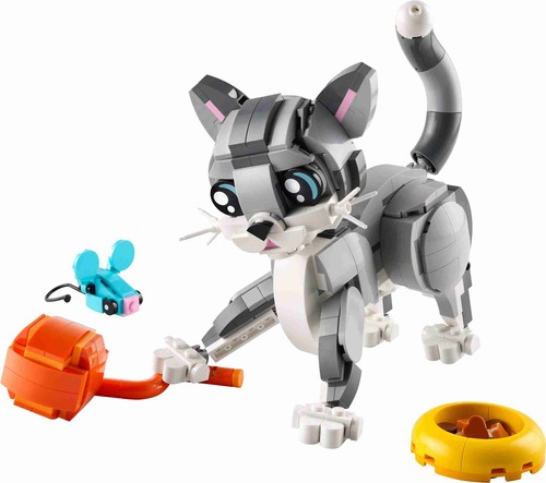 LEGO 31163 Creator 3-in-1 Graue Katze, Hund mit Knochen, Taube mit Brotkrümeln - Picture 2 of 10