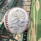 Miguel Cabrera Signed Baseball DC Sports Sticker. JFD