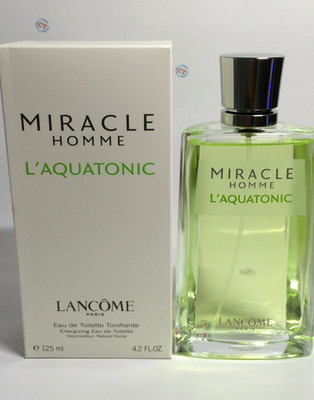 Miracle Homme L'Aquatonic by Lancome 4.2 oz / 125 ml Energizing EDT Spray-2003