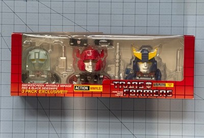 Transformers Loyal Subjects Smokescreen Mirage Sideswipe Action Vinyls SDCC new
