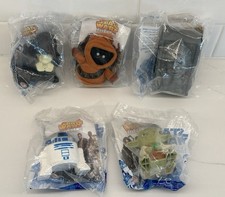Lot Of 5 Star Wars Episode III Revenge Of The Sith Burger King Toys Sealed 2005