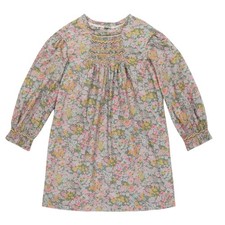 Bonpoint Divine Smocked Dress Verdigris Liberty Floral Girls Size 14 NWT