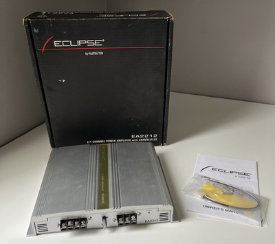 Eclipse Car Audio Amplifier EA2212 2 Channel 12V 2–8 Ohm 25A USA