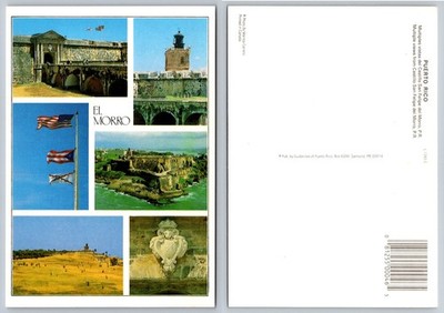 Puerto Rico El Morro Fort Castillo San Felipe Multiple Views Lighthouse Postcard