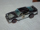 Vtg 1969 Mattel Hot Wheels HK Redline Chrome King Kuda Club Car Dark Interior