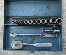 Vintage Indestro 14 In Drive Socket Set No. S6102 - As Pictured - Lk Nice