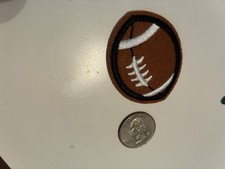 Embroidered iron on patch crafting fun Football