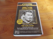 VHS THE CUBA STORY ERROL FLYNN COLLECTOR'S CLASSIC   *** GREAT  ***MUST SEE ***