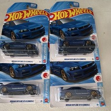 Hot Wheels HW J-Imports Nissan Skyline GT-R (BNR34) Diecast Lot 4 Unopened