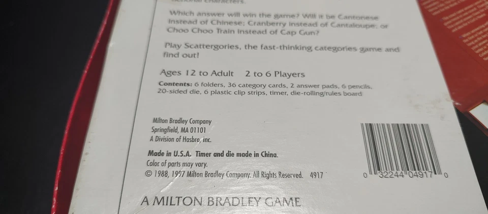 Juego Scattergories Vintage, viene con almohadillas lápices y carpetas de juego. Foto 3 de 4