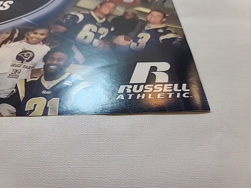 Poster St. Louis Rams NFL Team Vintage Russell Athletic 12" x 18" - Foto 11 di 22