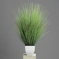 KüNstliches Gras In WeißEm Topf H. 80Cm Topf 15X15Cm GrüN Dpi