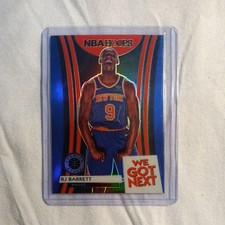 2019-20 Panini Hoops Premium Stock We Got Next RJ BARRETT Blue Prizm #1 Knicks