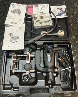 DREMEL ADVANTAGE PLUNGE ROUTER BASE FLEXIBLE SHAFT & Rotary Saw 9000 And CASE