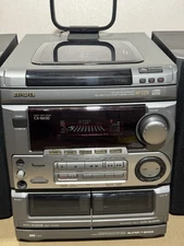 Aiwa CX-NA50 Hi-Fi Compact Stereo System 3CD DUAL Cassette Receiver READ
