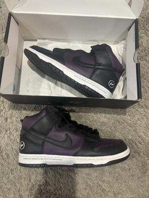 Nike Dunk High  Beijin  fragment design DJ0382 Black Purple White Leather High