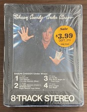 Shaun Cassidy 8 Track Tape NEW SEALED - Under Wraps - WB Warner Brothers