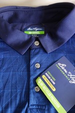NWT BEN HOGAN Performance Blue Polo Shirt   Mens Med