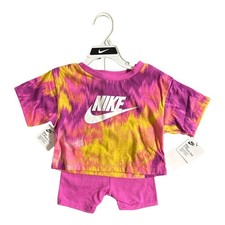 NEW  Nike Girl's Active Fuchsia 26K457-A97 2-Piece Set Variety in Size 21A