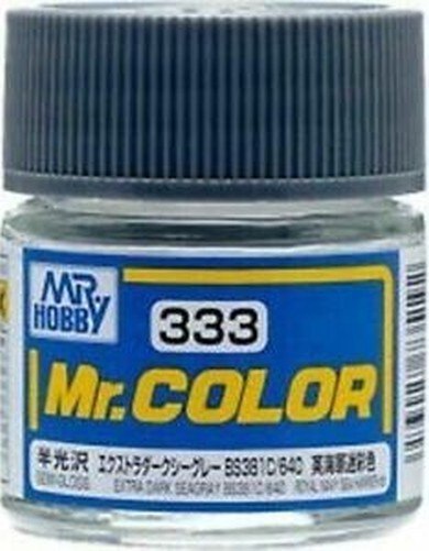 Mr Hobby - Gunze C-333 - Mr. Color (10 Ml), Extra Dark Seagray BS381C 640