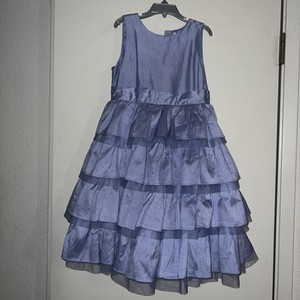 Used Periwinkle Girl Janie And Jack Sz 5 Special Occasion Formal Dress headband