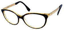 FENDI FF0079 DVO Italy Brown Tortoise/Gold 53-17-140 Eyeglasses Frame