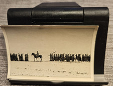 Wojna światowa 1914-1918 niemiecka kolumna marszu żołnierze (9x6) oryginalny obraz