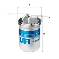 UFI Kraftstofffilter 24.437.00 FüR Audi Seat Skoda VW