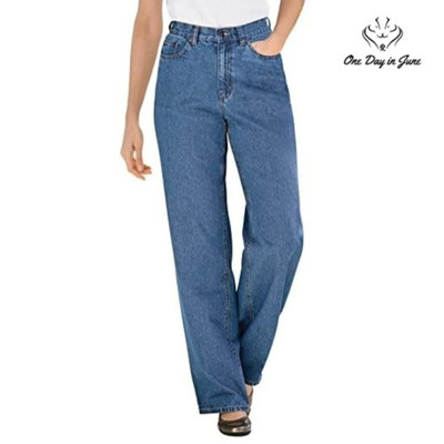 Woman Within Plus Size Relaxed-Fit 5-Pocket Jeans Size 36W