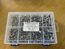 Selection Box M5- M10 Full & Nyloc Lock Nuts Stainless Steel Assortment Locking