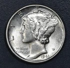1941 10C MERCURY SILVER DIME KM# 140 Grade: Choice BU A7315