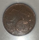 Italy 2002 5 Euro Cent Coin. 1142 Royal Seal Design — photo 2
