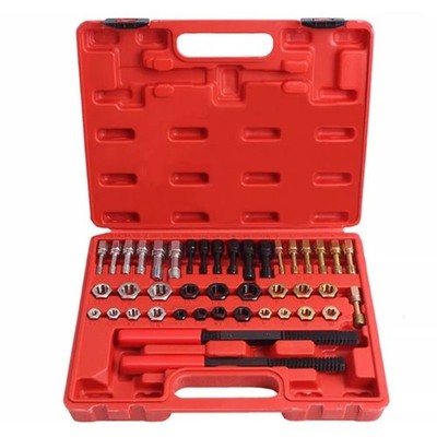 42-Piece Damaged Nut and Screw Repair Kit Screw Descaling Tool Tap Repair Kit