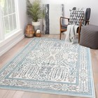 Deal Extra Large Area Rug Graceful Sage Green Twist Vines Carpet Washable Runner