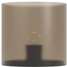 Nachttischlampe Geo Glas Metall Kunststoff Sandfarben E14 10 cm