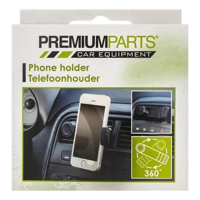 PREMIUM PARTS Car Phone Holder Cradle 360 Rotating Universal Air Vent Mount Bracket for Mobile