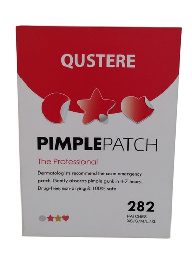 QUSTERE PIMPLE PATCH Facial Acne Hydrocolloid 282 ct Color Star Zit Covers 3/27 - Picture 8 of 24