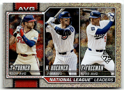 2026 Topps MLB Series One No. 151 Turner Hoerner Freeman Glitter