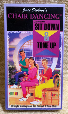 Vintage Jodi Stolove's Chair Dancing VHS Tape - Sit Down & Tone up - Sealed RARE