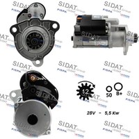 Sidat Anlasser Starter S24BH0123 24V Genuine FüR Scania 1 Iveco Eurocargo 3