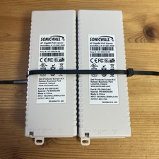  2x SonicWALL 01-SSC-5546 AF Gigabit PoE Injector 101-500330-50 White SAME DAY