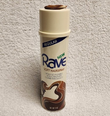 Vintage Rave Regular Hold Soft Hairspray 11 Oz Can Stage Prop 1980s 1970s
