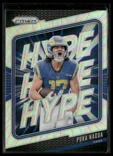 2024 Panini Prizm Football #3 Puka Nacua Hype Silver Prizm Los Angeles Rams