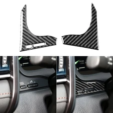Dashboard Mileage Button Cover Trim For Toyota Camry 2018-2024 Real Carbon Fiber