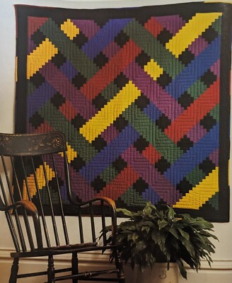 Weave Log Cabin 52 x 52 lap size challenge Quilt pattern download Complete instr