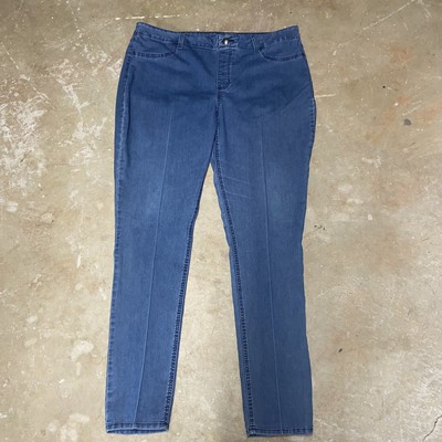 Skinny Jegging Blue Jeans Size XL 